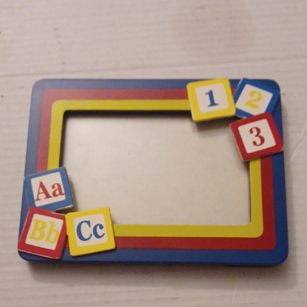4/$40 Colorful Alphabet and Number Photo Frame - 4 x 6 Photo Frame